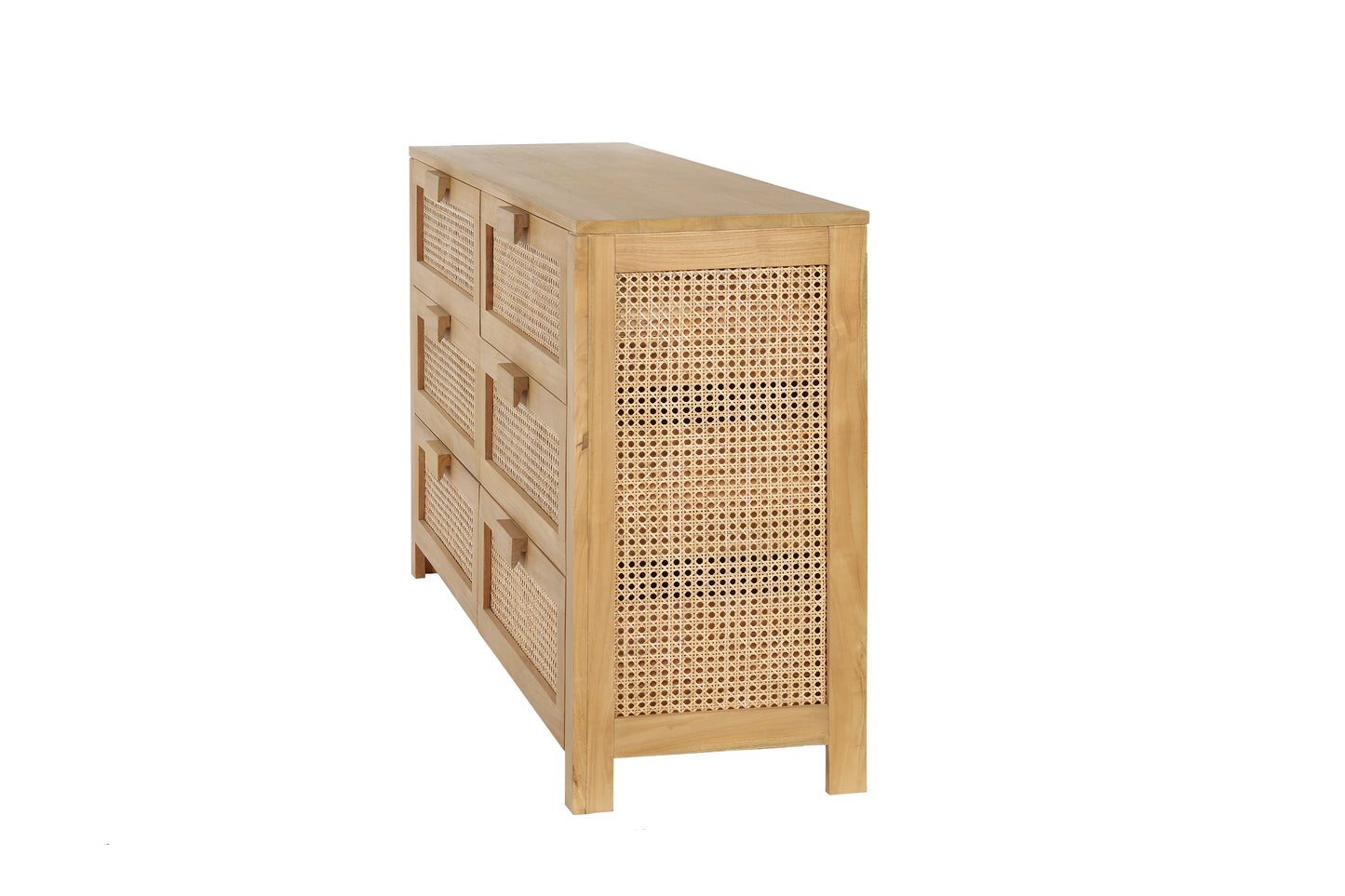Motu Byron Bay MARURU 6 DRAWERS Teak Natural Rattan