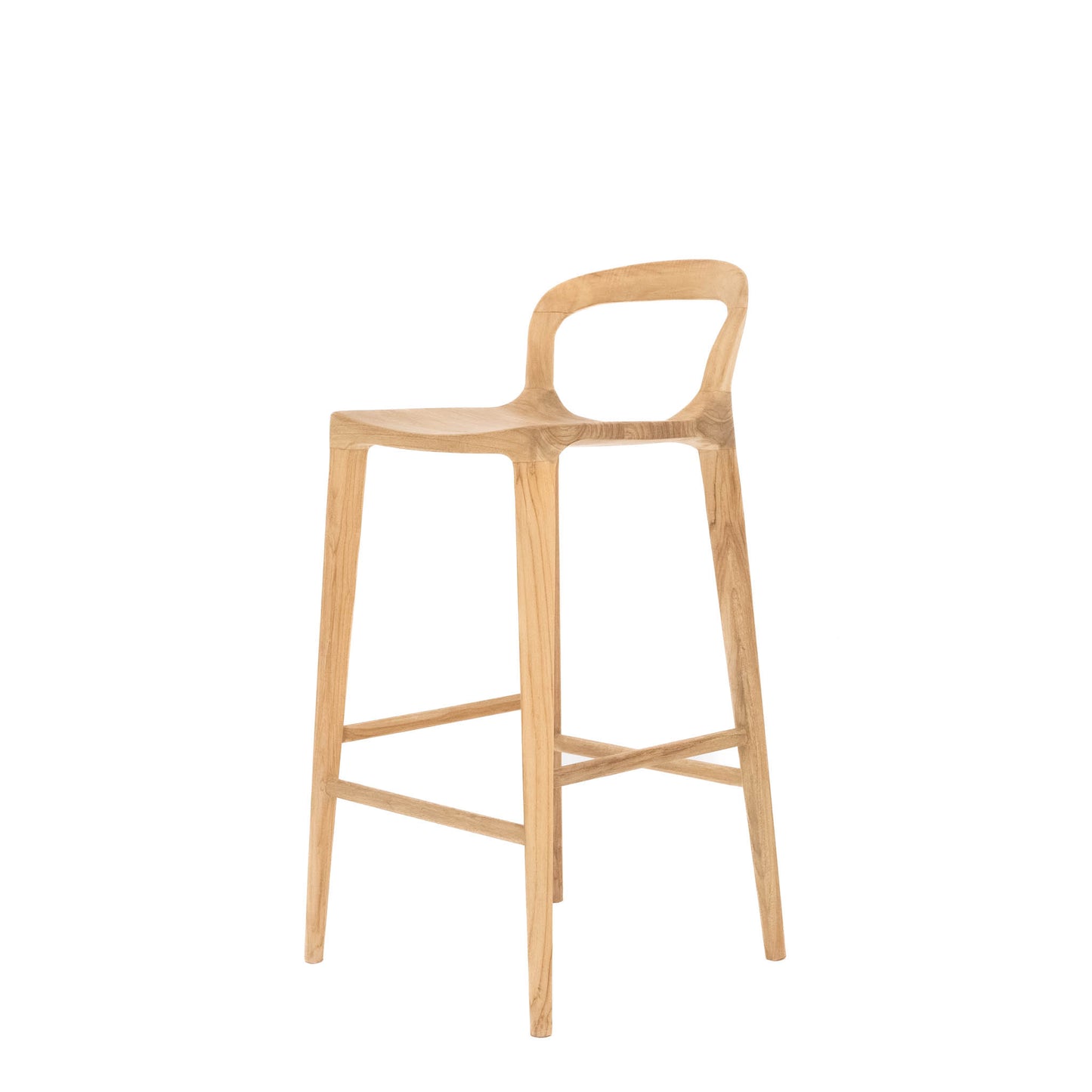 Motu Byron Bay Beach house Bar Stools Teak wood natural