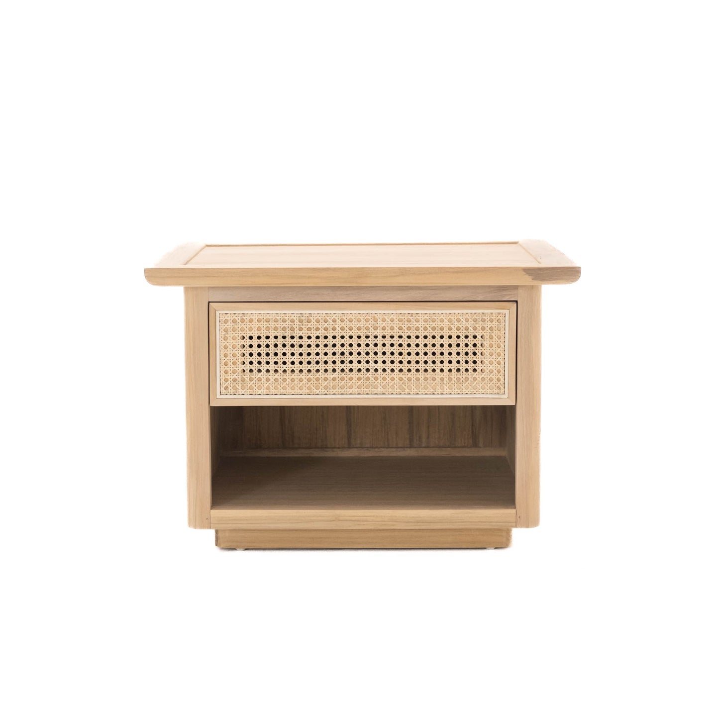 Motu Byron Bay Haapiti Nightstanf side table teak Rattan