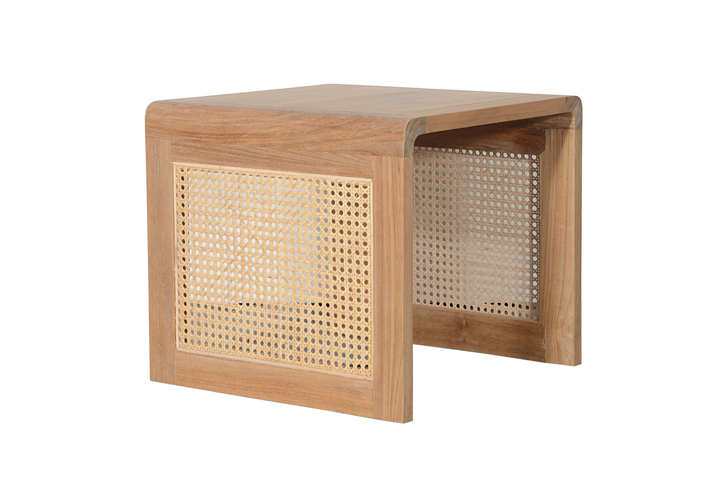 Motu Byron Bay Moana side table teak rattan natural