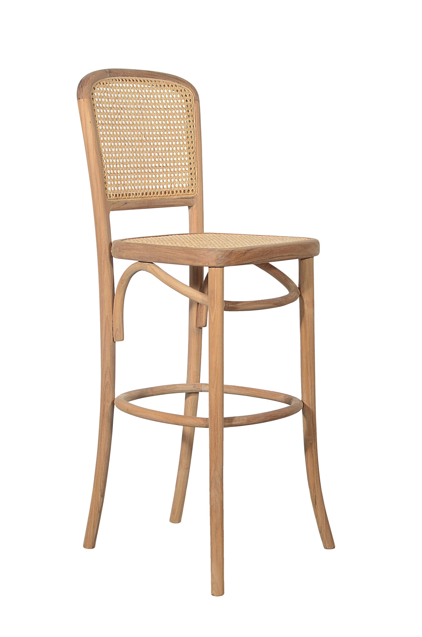 Motu Byron Bay TEVA COUNTERSTOOL teak rattan natural