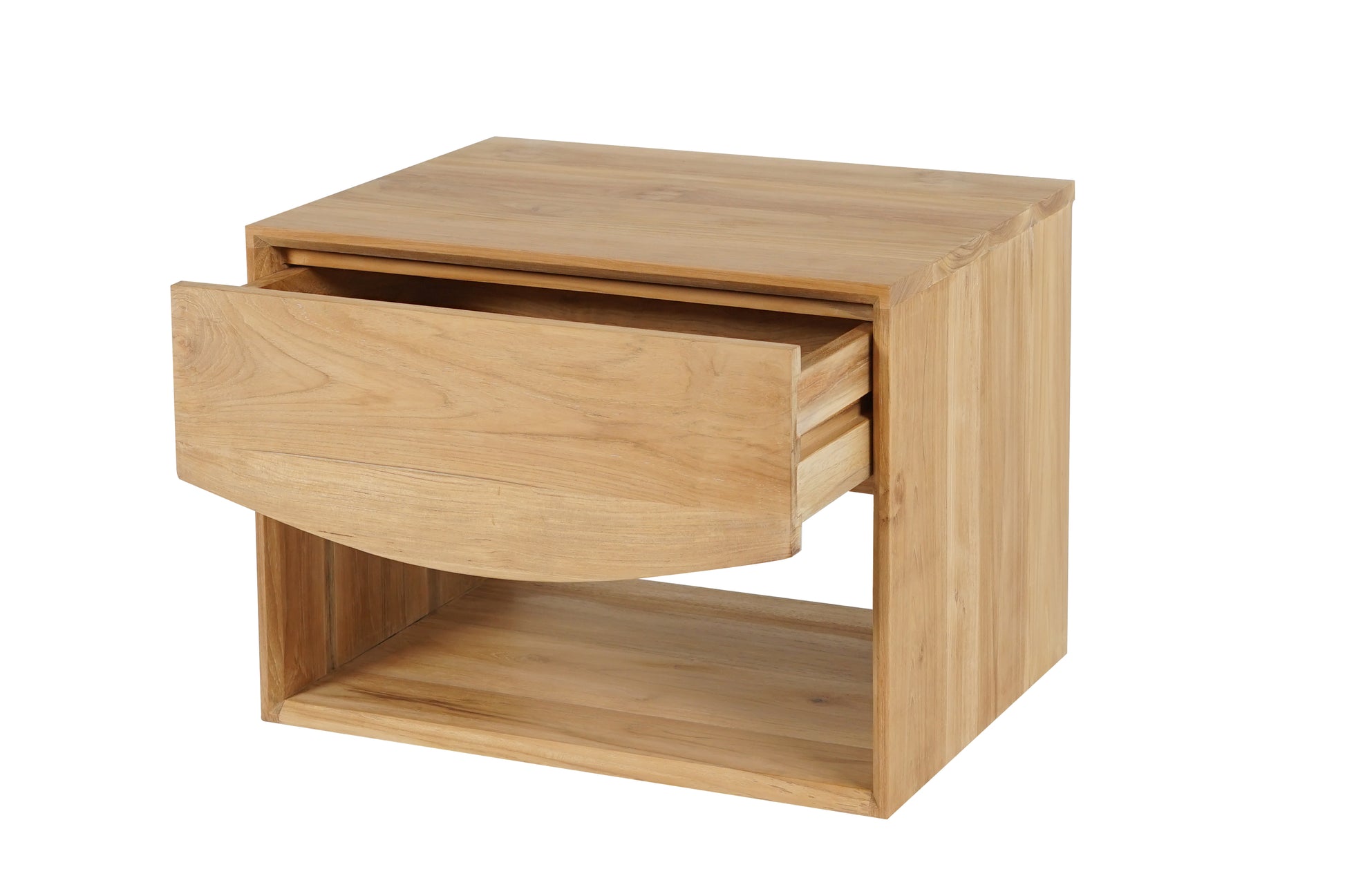 Byron Bay Haumi Nightstand Teak Natural Side Table