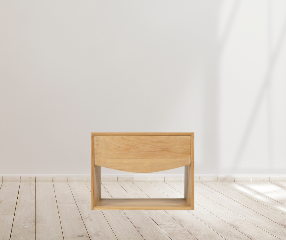 Byron Bay Haumi Nightstand Teak Natural Side Table