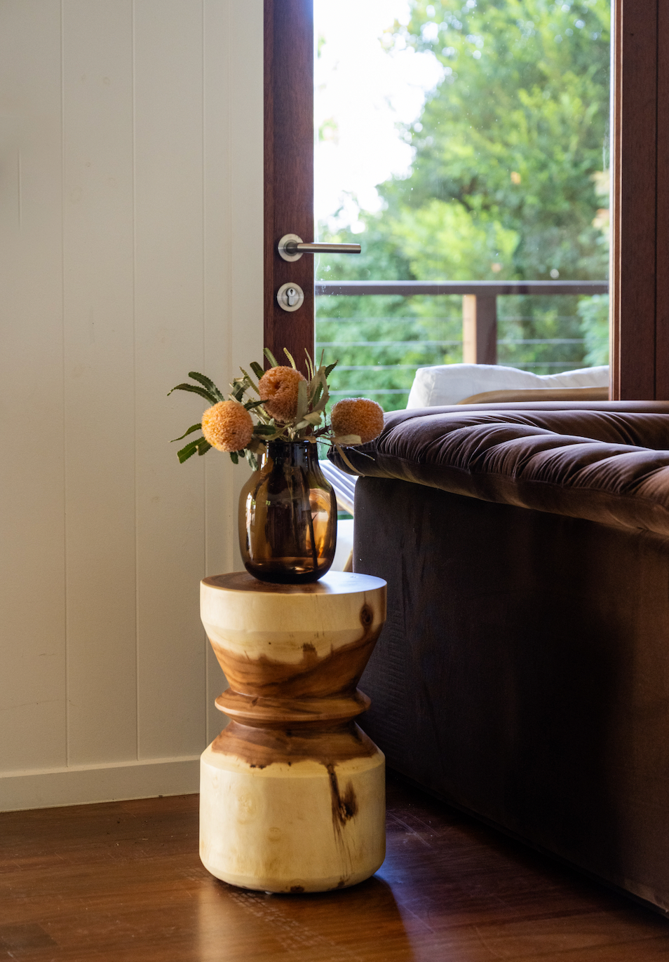 Motu_wooden _side table _natural_Byron bay