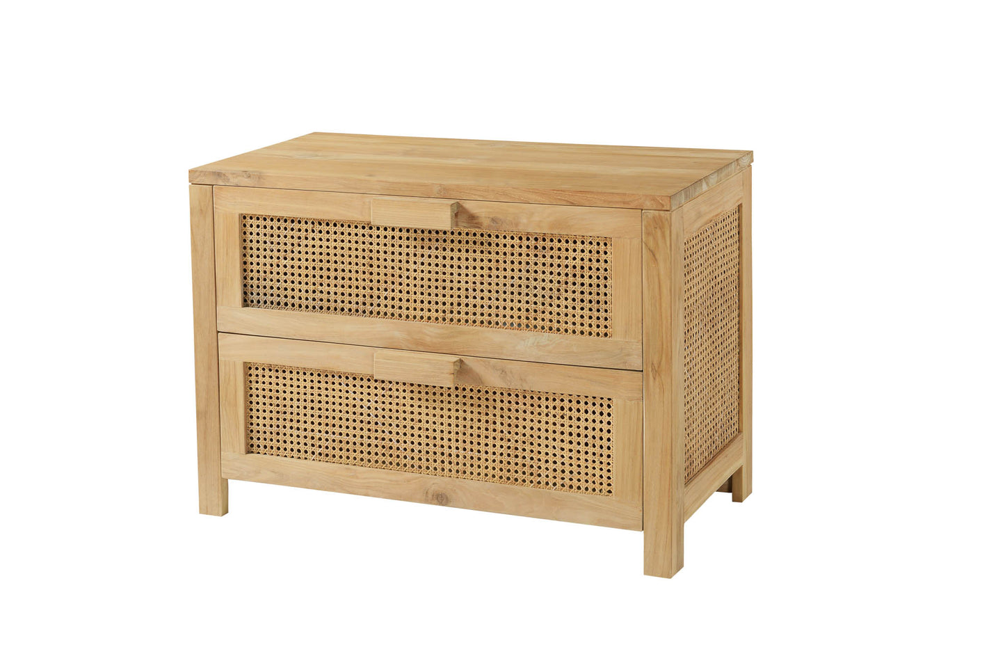 Motu Byron Bay MARURU 2 DRAWERS Teak Natural Rattan