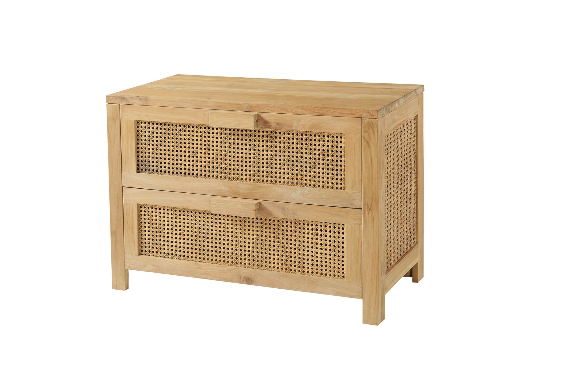 Motu Byron Bay MARURU 2 DRAWERS Teak Natural Rattan