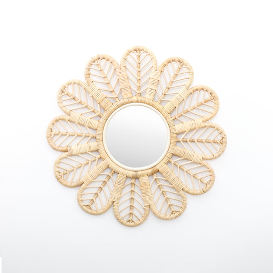 Motu_Raiana_flower_rattan_natural_mirror_Byron_Bay