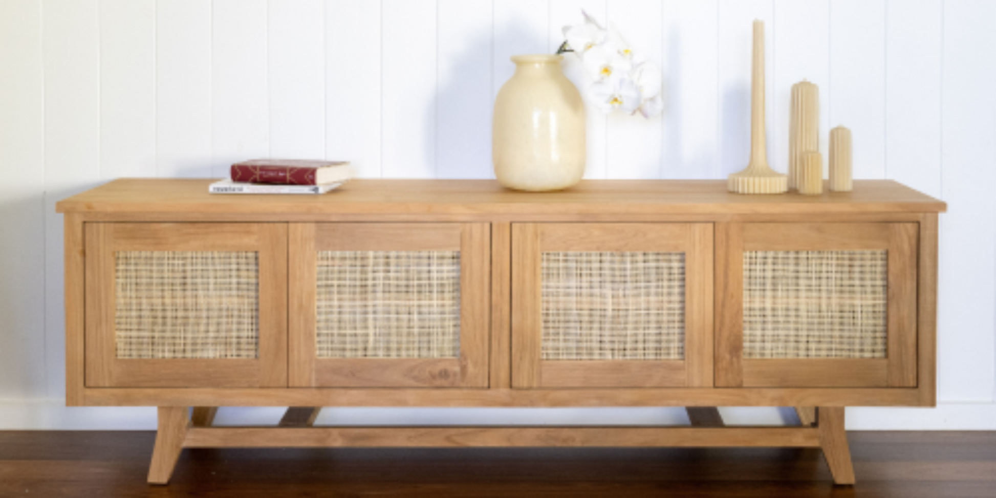 Motu_Taha_TV_cabinet_console_teak _natural_Rattan_Byron_Bay