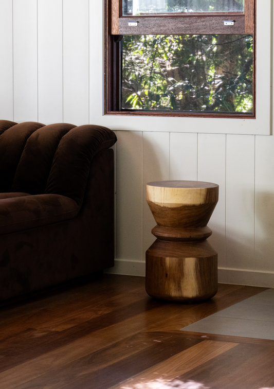 Motu_Mana_hand crafted_ wood _side table_Byron bay