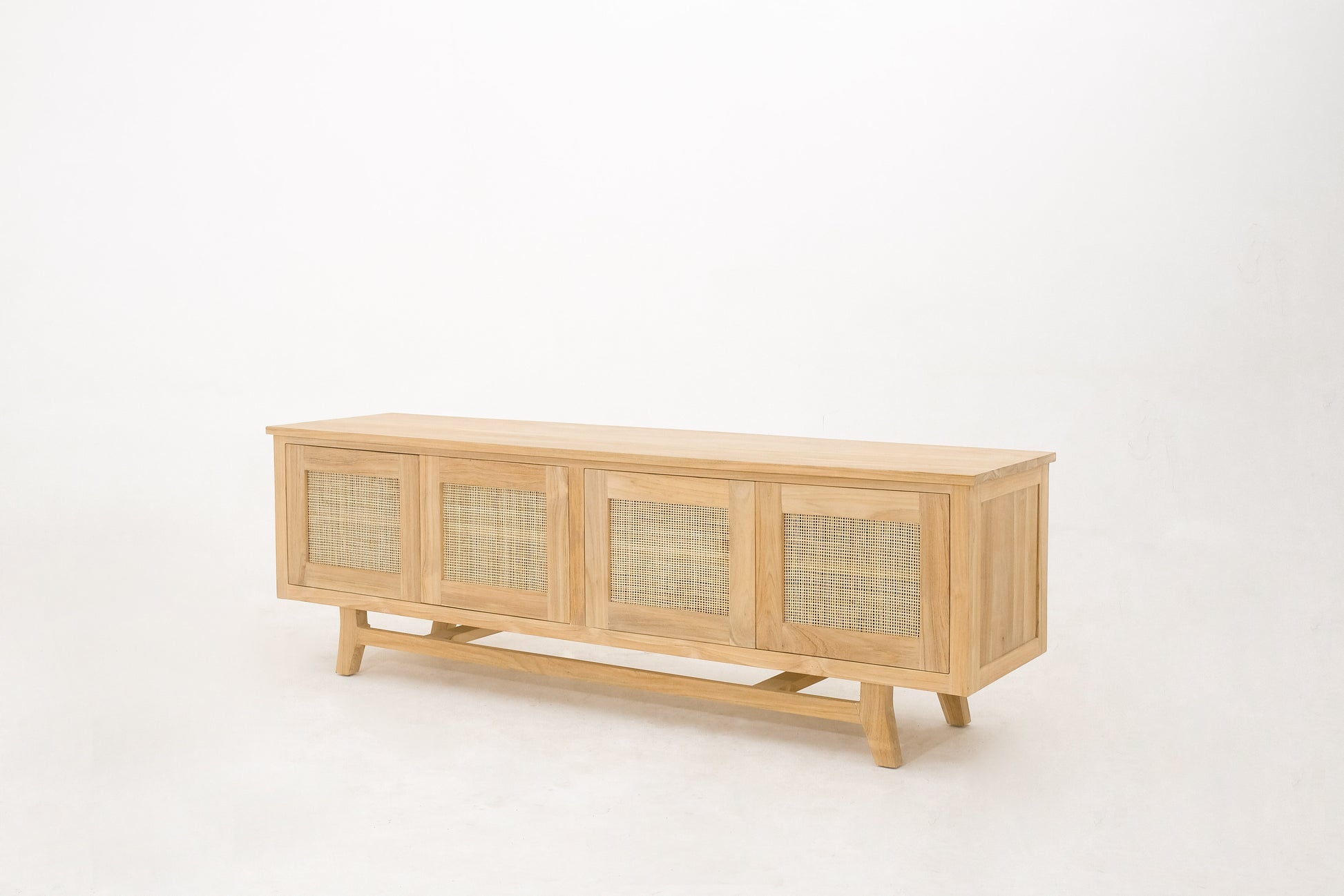 Motu_Taha_natural_teak_tv_console_cabinet_Rattan_Byron_bay